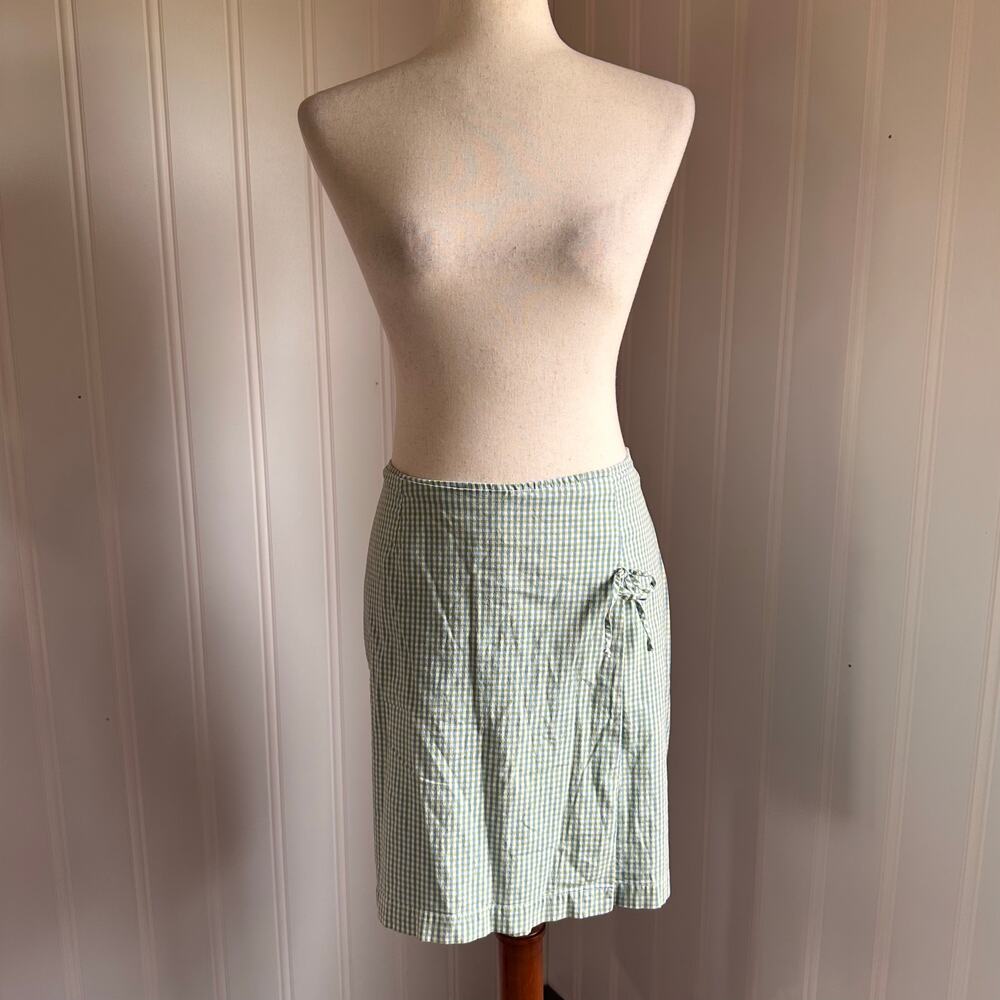 Vintage 90s/Y2K Preppy Gingham Mini Skort 14